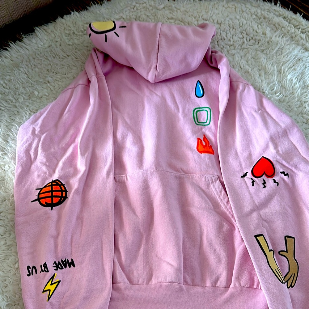 Men’s overtime pink hoodie- great condition (medium)